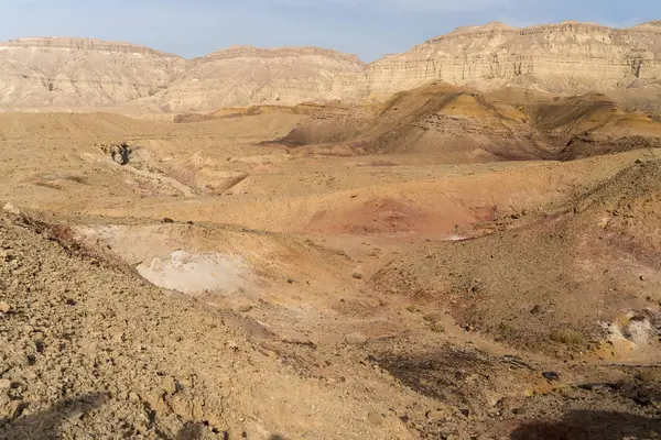 Utazás, Izrael negev sivatagi táj — Stock Fotó