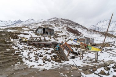 Nepal Himalaya trek hlkers turistler için köşkü