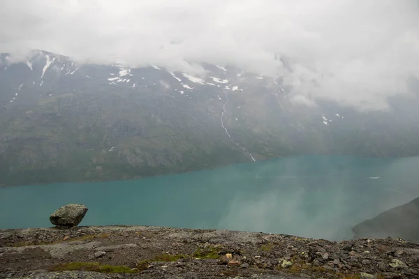 Гірські походи в Норвегії — стокове фото