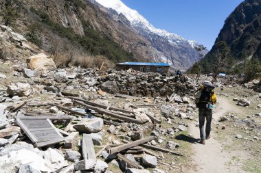 Nepal Langtang deprem kalıntıları