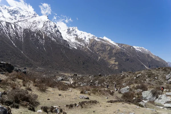 View Himalaya Langtang Trek Valley — Stock Photo, Image