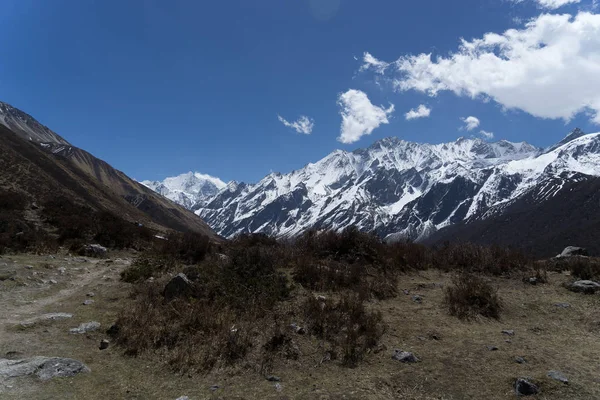 Veduta Dell Himalaya Nella Valle Langtang — Foto Stock