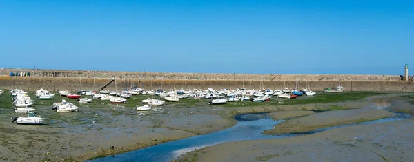 High and low tide in Britanny coast — Stock Photo, Image