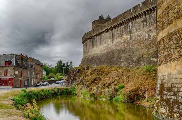 Fougères Schloss in der Normandie Touristenattraktion — Stockfoto