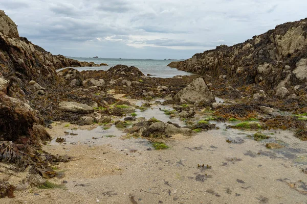 Ebbe in San Malo Reisebesuch — Stockfoto