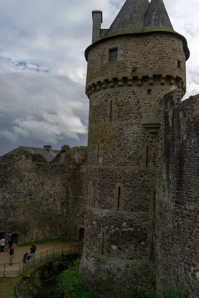 Fougères Schloss in der Normandie Touristenattraktion — Stockfoto