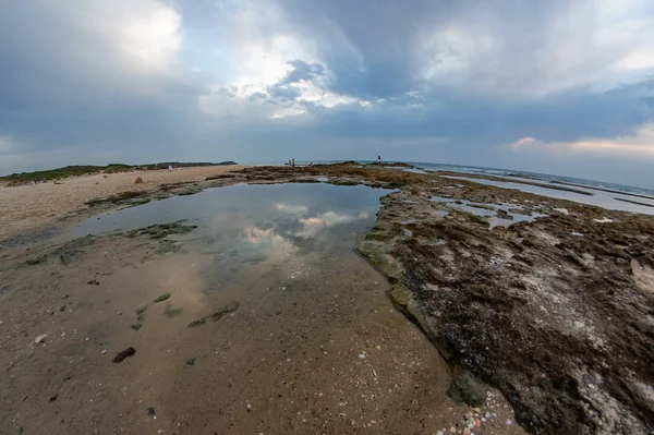 Cloudy weather on israeli sea coast travel — Stock Photo, Image