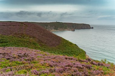 Yürüyüş Britanny deniz kıyısı turizmi sağlık için