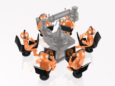 Küre ve kulaklıklar beyaz arka plan üzerinde mans