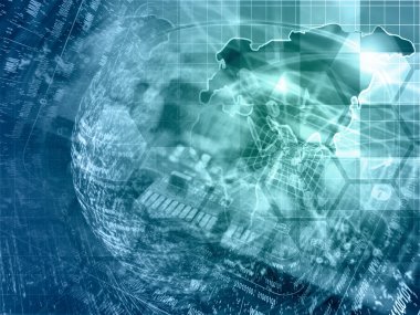 elektronik cihaz, harita ve basamak bilgisayar arka plan