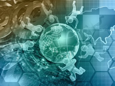 Küre, bilgisayar arka plan mans ve basamak