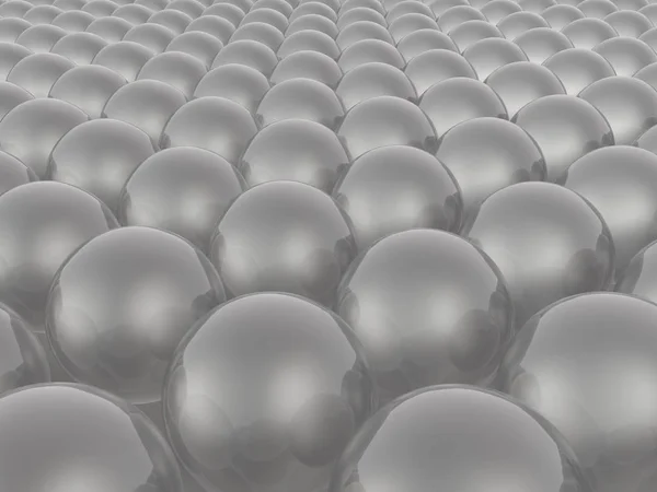 Esferas cinzentas como fundo abstrato — Fotografia de Stock