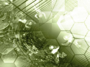 Basamak, binalar ve mans - soyut bilgisayar arka plan