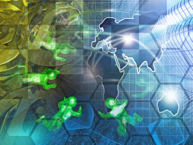 Küre, bilgisayar arka plan mans ve harita