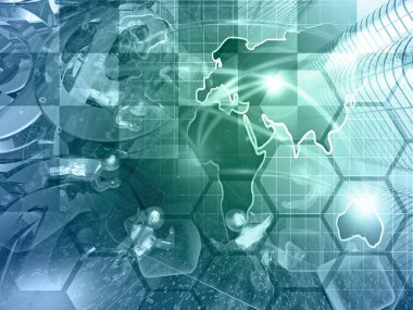 Küre, bilgisayar arka plan mans ve harita