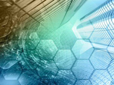 Basamak, haritalar ve Binalar - soyut bilgisayar arka plan