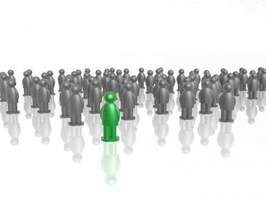 Yeşil ve gri beyaz yansıtıcı arka plan üzerinde mans