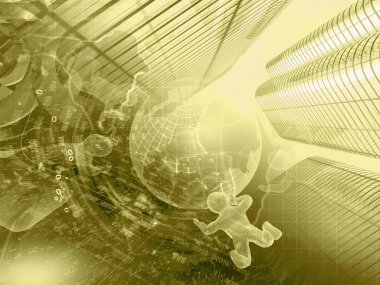 Dünya ile iletişim kolaj mans ve basamak