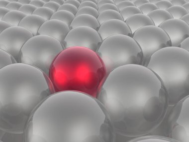 arka plan olarak kırmızı ve gri Küre