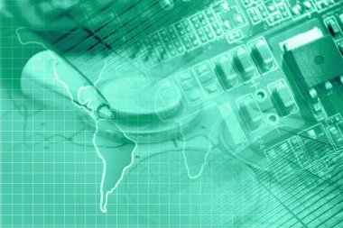 Harita, elektronik cihaz ve kalem ile iş geçmişi