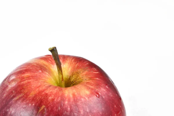 Red apple on the white background — Stock Photo, Image