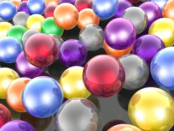 Color spheres as abstract background — Stock Photo, Image