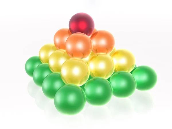 Sphères de couleur comme fond abstrait — Photo