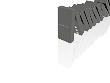 Soyut resim - siyah Domino beyaz