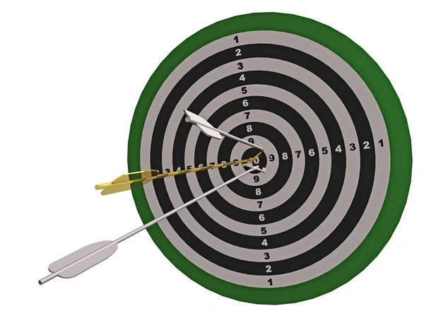 Arrows on the target — Stock Photo, Image