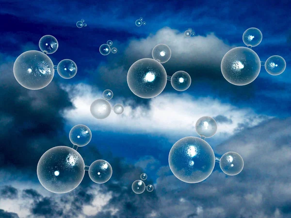 Rain molecules — Stock Photo, Image