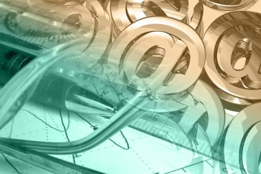 Posta işaretleri, grafik ve kalem