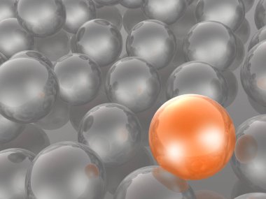 turuncu ve gri Küre