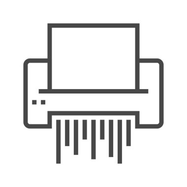 Kağıt Öğütücü Satırı Simgesi