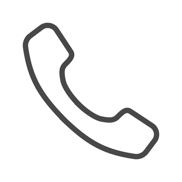Icono de línea de teléfono — Vector de stock