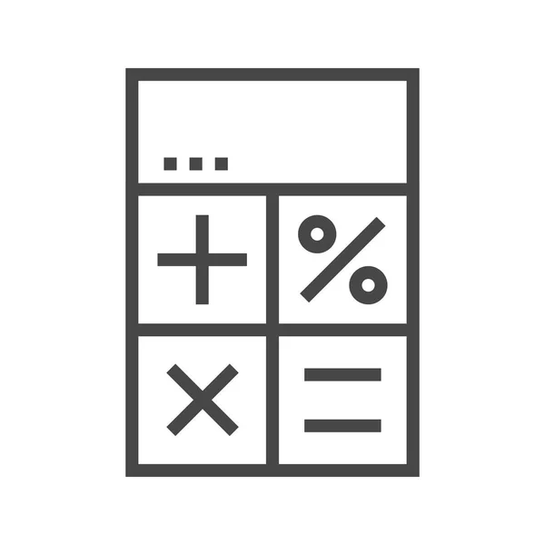 Ikona řádku kalkulačky — Stockový vektor