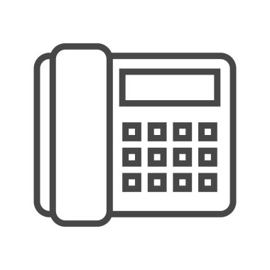 Ofis telefonu satırı simgesi