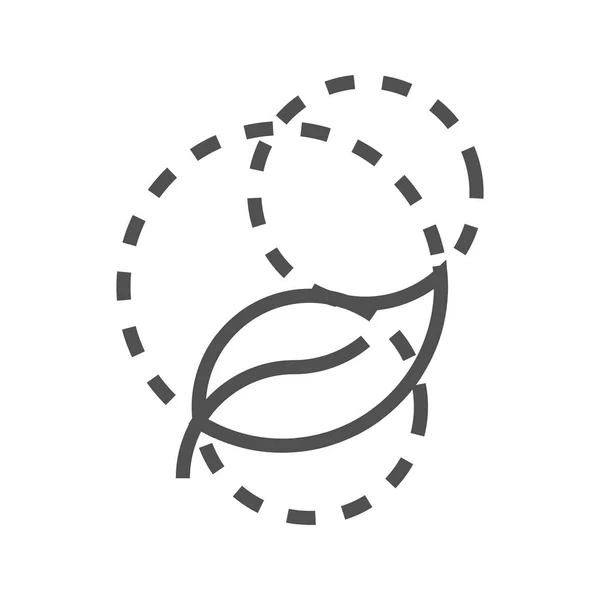 Logo icona della linea di sviluppo — Vettoriale Stock