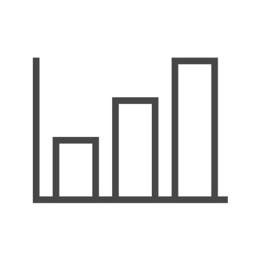 bar çizelgesi vektör simgesi