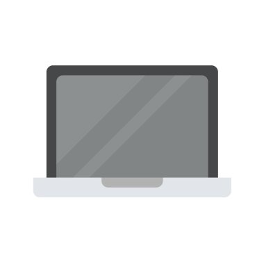 Laptop Düz Vektör Simgesi
