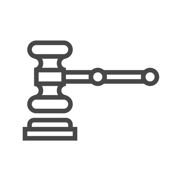 Subasta Gavel Vector icono — Archivo Imágenes Vectoriales