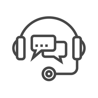 İnce Satır Vektör Simgesini Destekle