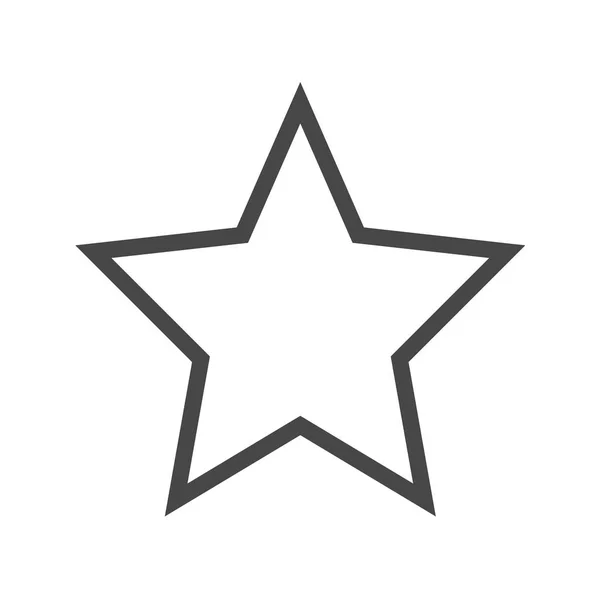 Ícone do vetor da linha fina da estrela — Vetor de Stock