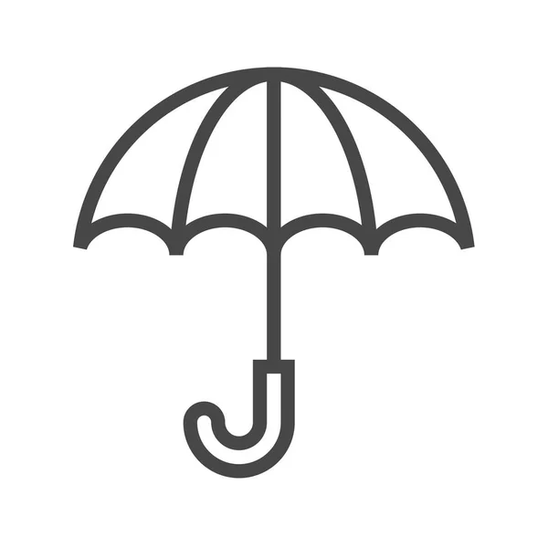 Parasol cienka linia wektor ikona — Wektor stockowy