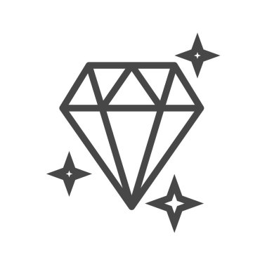 Parlak İnce Satır Vektör Simgesi