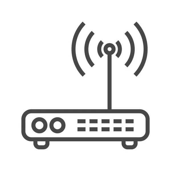 Router Line Icon — Stock Vector