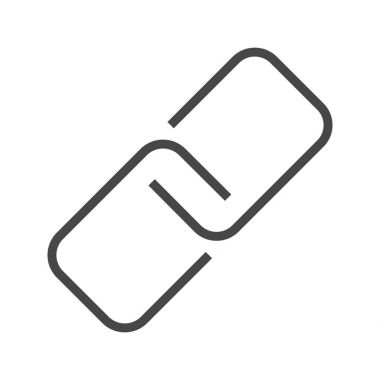 İnce Satır Vektör Simgesi Bağlantı.