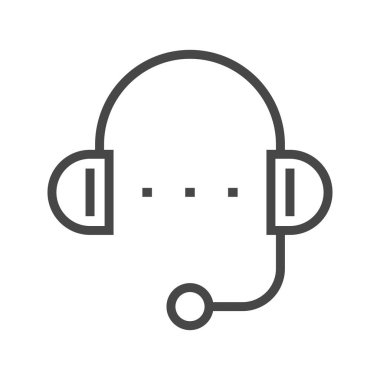 İnce Satır Vektör Simgesini Destekle.