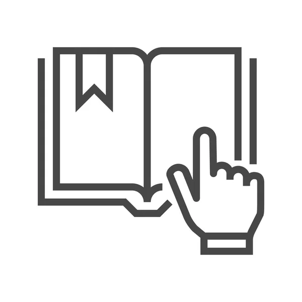 Βιβλίο με το χέρι — Διανυσματικό Αρχείο