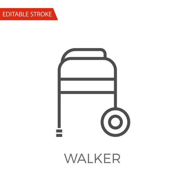 Walker Vector Icon — Stock Vector