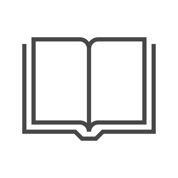 Icona vettoriale linea sottile del libro — Vettoriale Stock